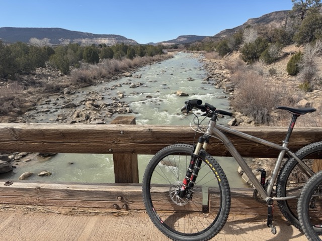At the bridge over the Rio Chama